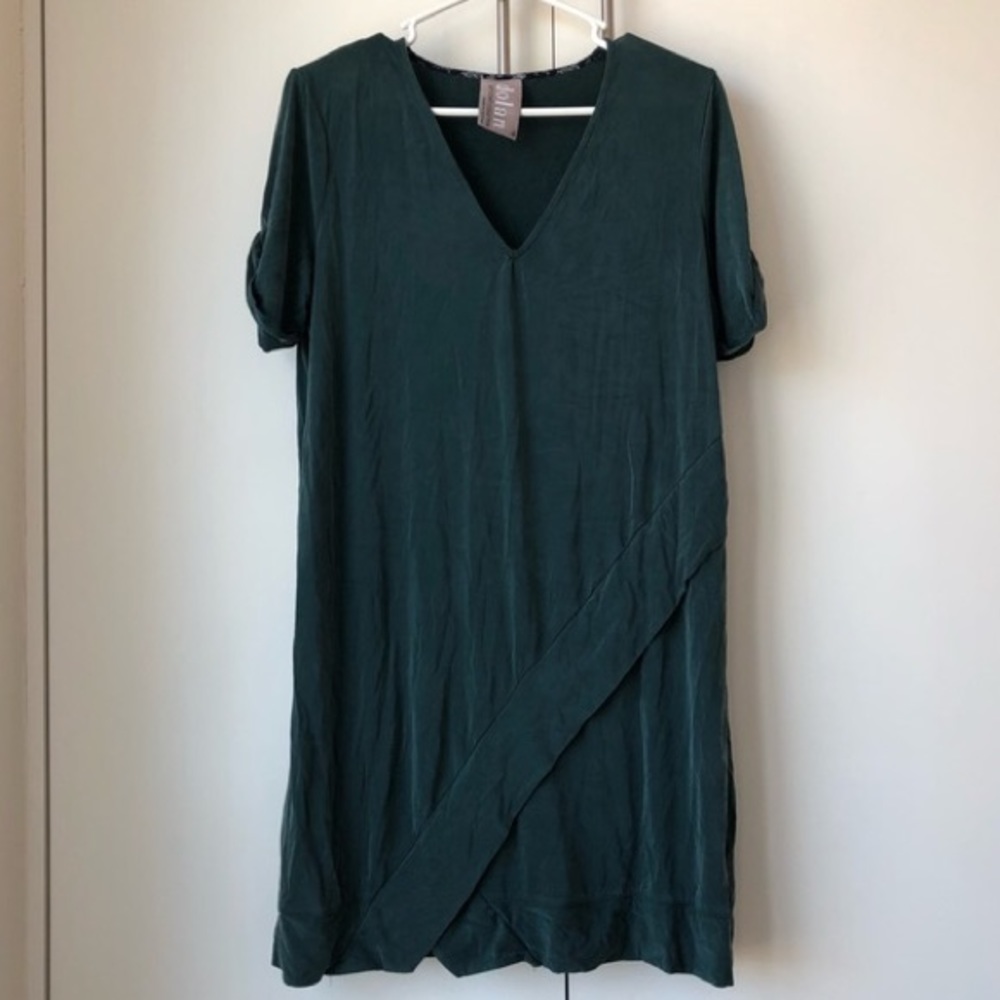 Dolan x Anthropologie hunter green dress